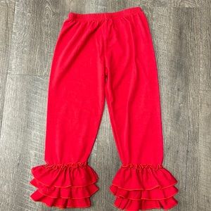 Ruffle bottom pants